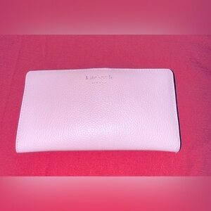 Kate Spade New York Staci Slim Bifold Wallet In Chalk Pink